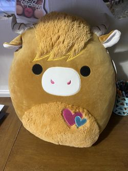 Squishmallow Cow 16” Wilfred Valentines