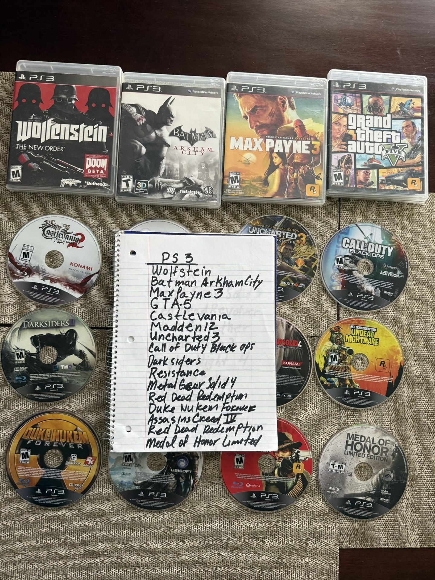 PS1, PS2, PS3 Game Bundle