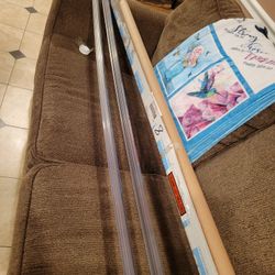 Bathroom Door Jamb U Channel With Magnet Insert For 3/16 And 1/4 Glass - 84" Long