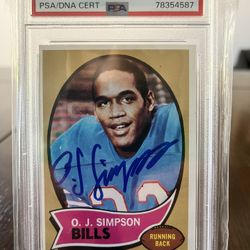 1970 TOPPS O.J. SIMPSON RC #90 PSA 7 W/ 10 AUTO *RARE FIND* HOF AUTOGRAPH ROOKIE