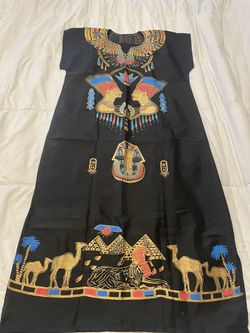 Imported Egyptian Sheath Dresses And Beaded Necklace 