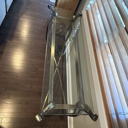 Glass Table w/beveled edging