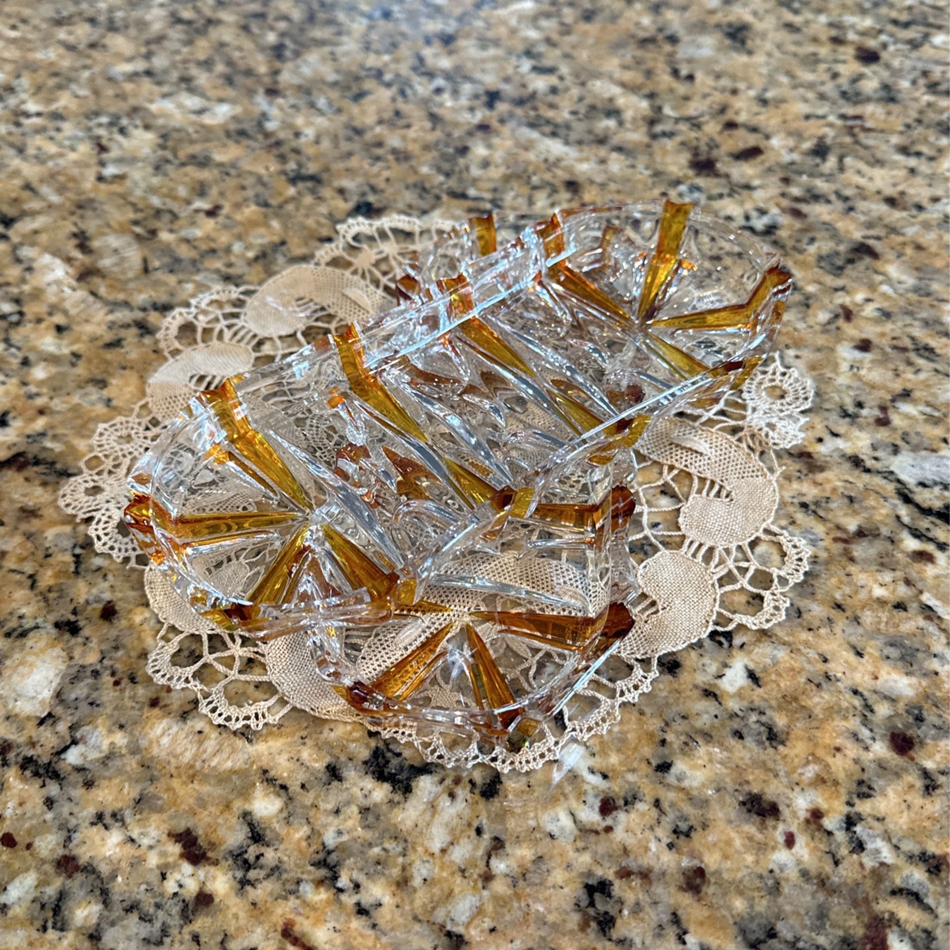 Amber Colored Small Trays