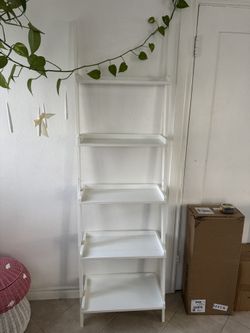 White ladder shelf