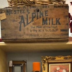 Antique Crate, Nestle Alpine Milk