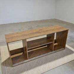 Brown Table/Entertainment Center 
