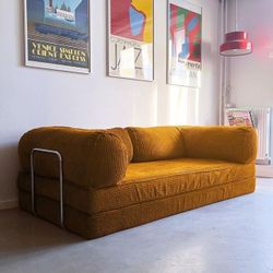 OFFER SOFA SLEPEER ORANGE - MINIMALIST - NEW - ASK FOR PRICE