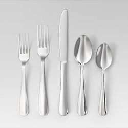 20pc Teagan Flatware Silver 