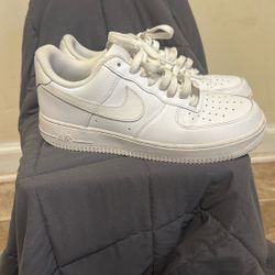 White Air Force 1s US Size 9.5 