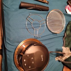 Mealthy Crisp Lid For Pressure Cooker - Turns Your Pressure Cooker Into An Air Fryer  - Air Fry, Crisp, Or Broil Fits 6 & 8 Q Pot Basket, Trivet, 