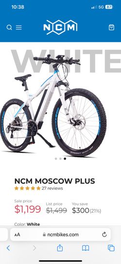 NCM Moscow Plus E-Bike (White)