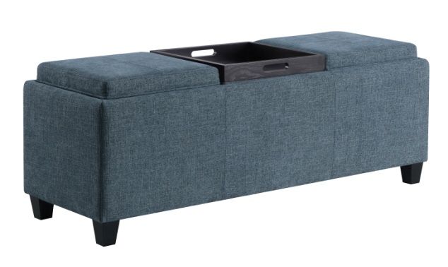 TEAL STORAGE BENCH WITH TRY TABLE $199 (CO905599)
