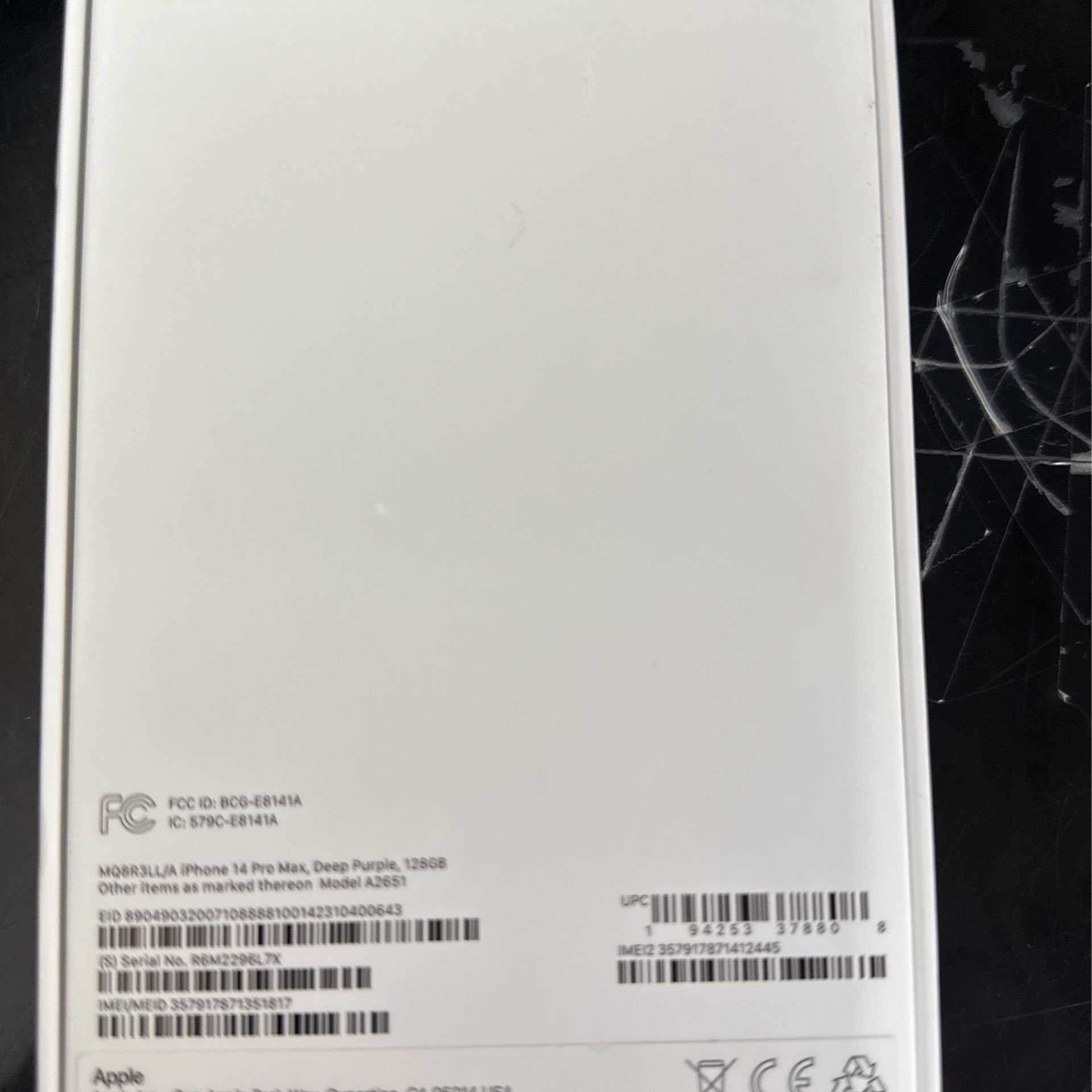 I Phone 14 Pro Max Purple 128 Gb Locked AT&T for Sale in Rancho