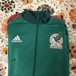 like new adidas mexico green jacket size XL