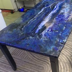 Acrylic Poured Table