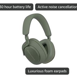 Bowers & Wilkins PX7 S2e Noise Cancelling Bluetooth Headphones - Forest Green