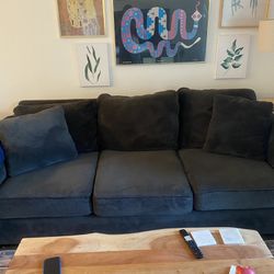 Black/ grey Couch 