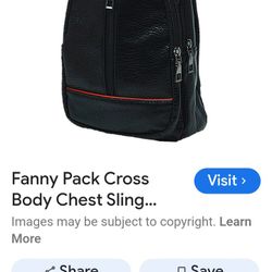 Fanny Pack Cross Body Chest Sling 