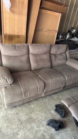 3-Seat Fabric Recliner Sofa