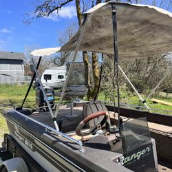 1985 V3 Ranger Bass Boat Clean Title 16ft 70hp