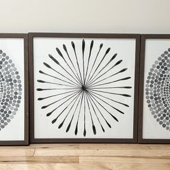 3 Decorating Paintings Set- 20”x20.5” Each