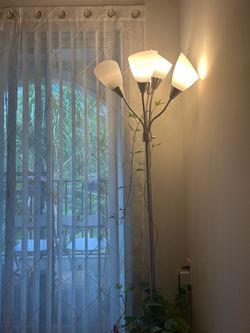 5-Head Floor Lamp Brushed Nickel