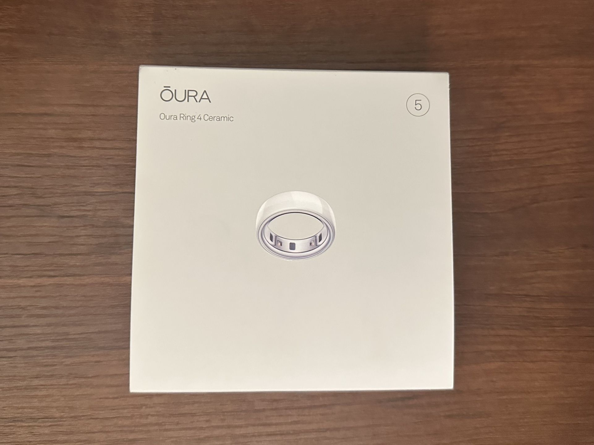 Oura Ring 4 Ceramic | Cloud, Size 5