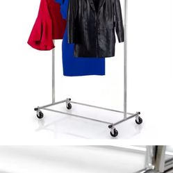 Chrome Metal Clothes Rack 60 in. W x 62 in. H
