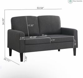 Gray Apartment 2 seater sofa & Recliner  Clean condition