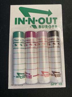 NEW In N Out Burger Milkshake Flavored Chapstick 