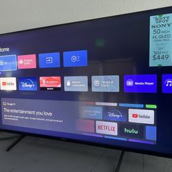 Sony 50" Class XR50X90J BRAVIA XR Full Array LED 4K Ultra HD Smart Google TV with Dolby Vision HDR X90J 120hz