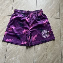 purple bape x eric emmanuel short