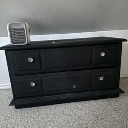 Short Black Dresser