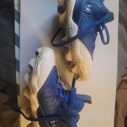10K Under Armour Cleats Blue/White