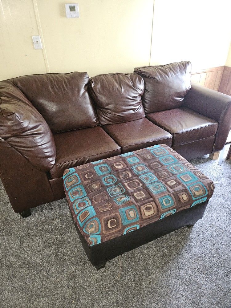 Couch Set Leather 375