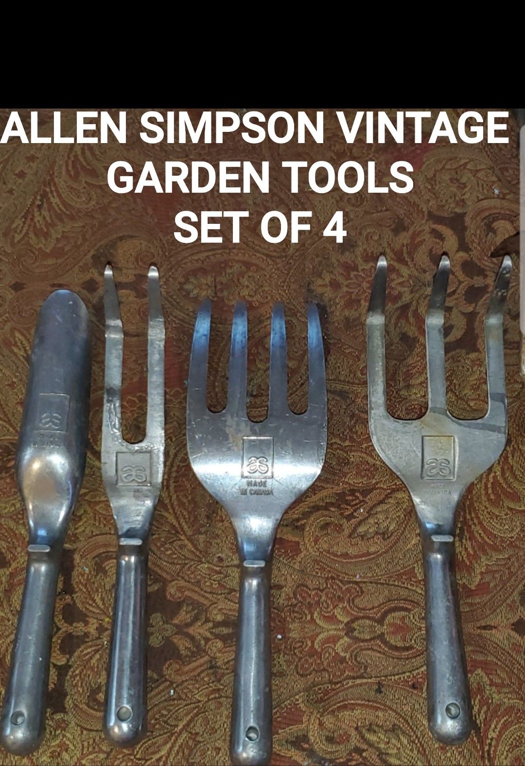 Antique Allen Simpson Gardening tools