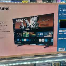 43" Screen Led Smart 4k By Samsung Crystal Ultra HDTV.  1 Year Warranty 