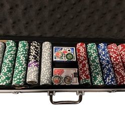 500 Chip Poker Set With Aluminum Case