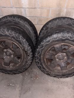 Tires with aluminum rims