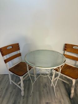 Bistro table and chairs