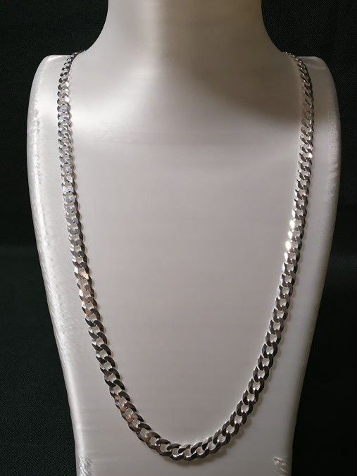 Classic 5.3mm Cuban Link Chain Necklace | Solid .925 Sterling Silver | 22 Inch