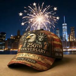 American Flag Eagle Liberty Baseball Cap