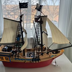 Playmobil Pirates Set #4290 — Large Pirate Ship (Vintage)