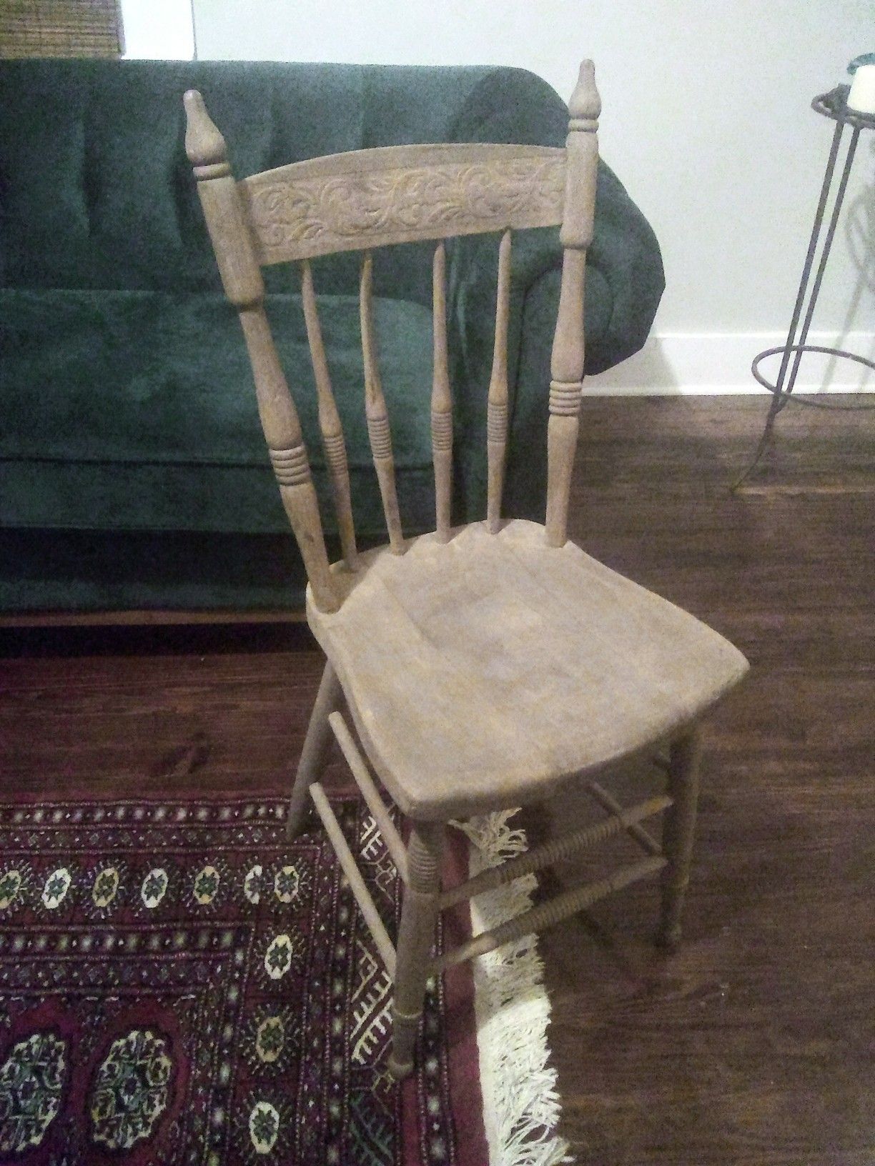 Antique Victorian chair -- handmade, stripped and weathered