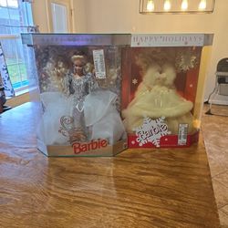Barbie MIB '89 And '92 Holiday Edition 