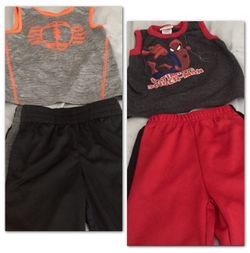 4T (Size 4) Boy Athletic / Sport Short & Shirt Outfit Bundle