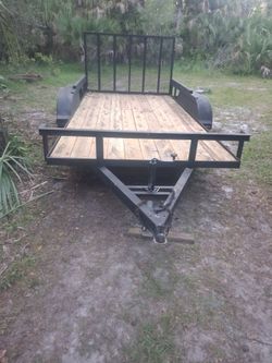 18ft heavy duty tandem axle trailer