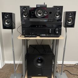 Complete 4K / 3D Home Theater Surround System with Bluetooth adapter $250 FIRM!