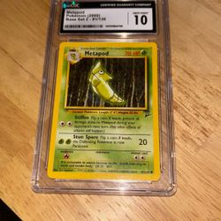 Metapod #81 Base Set 2 CGC 10