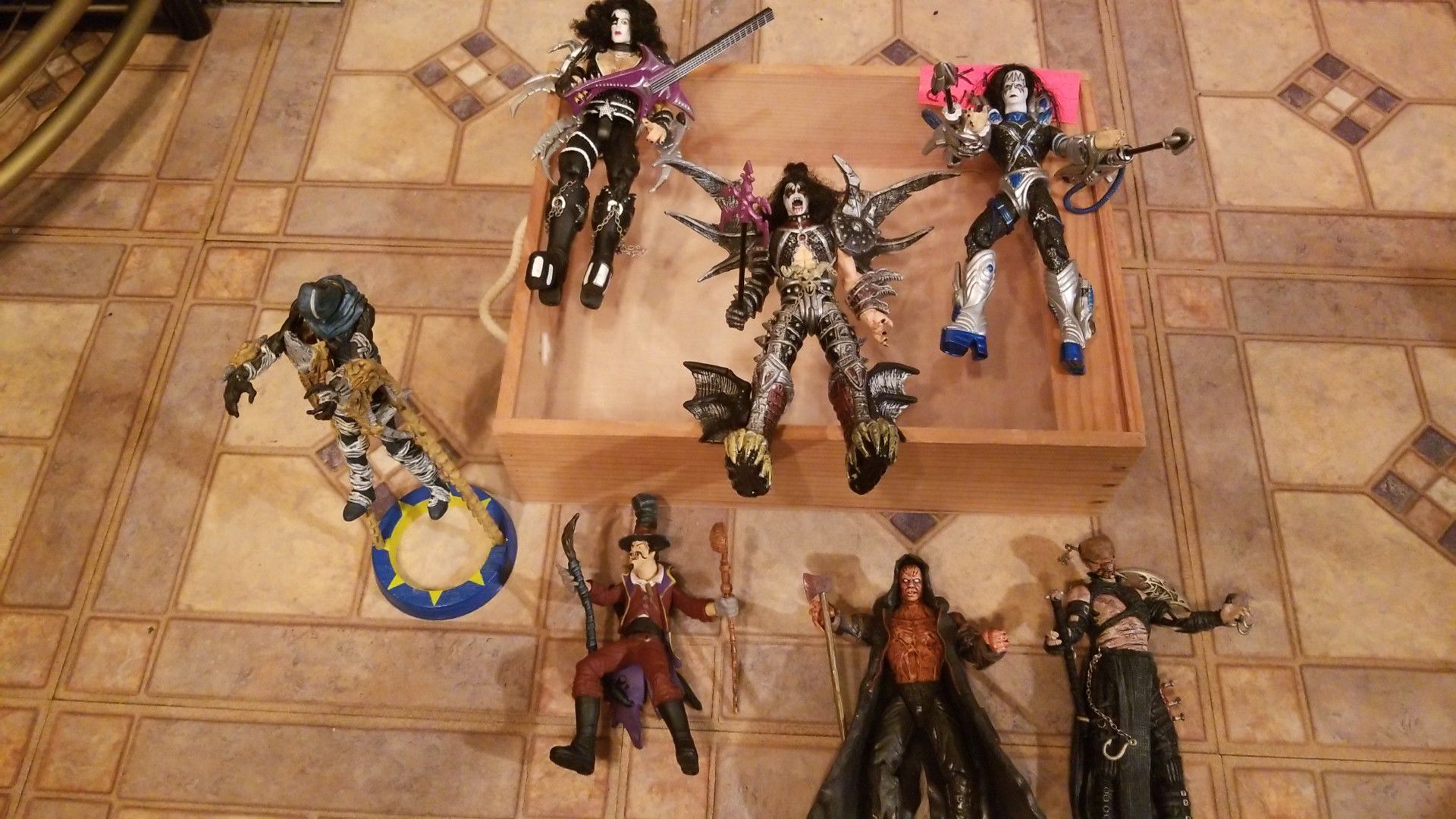 Kiss and other action figures